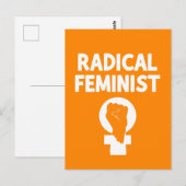 Radicaal Feministisch Briefkaart (Voorkant / Achterkant)