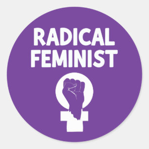 Radicaal Feministisch Ronde Sticker