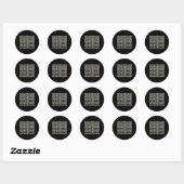 Radicaal-links-gek Ronde Sticker (Vel)