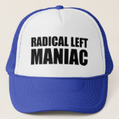 Radicaal links Maniac Funny Anti-Trump Trucker Pet (Voorkant)