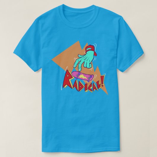 Radicaal links - Skateboarden hand in stijl van 90 T-shirt (Design voorkant)