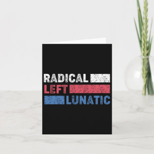 Radicaal linkse krankzinnige anti Trump grappige D Kaart