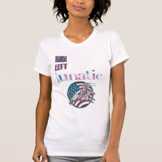 Radicaal-linkse krankzinnige Waterverf T-shirt