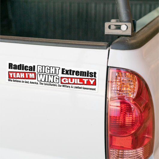 Radicaal rechts extremistisch bumpersticker (Op Truck)