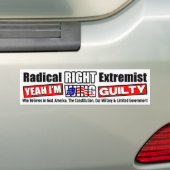 Radicaal rechts extremistisch bumpersticker (Op auto)