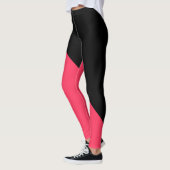 Radicaal rood en zwart leggings (Links)