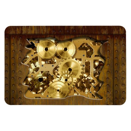 Radicaal Steampunk 3 Premium Magnet Magneet (Horizontaal)