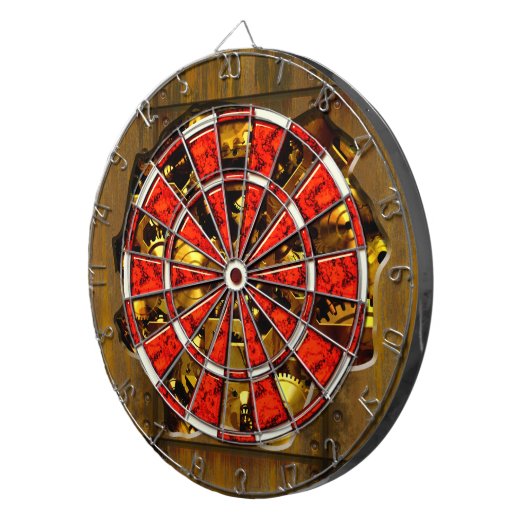 Radicaal Steampunk 3A Dart Board Dartbord (Voorkant Rechts)