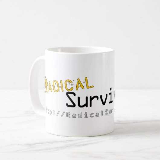 Radicaal Survivalisme Mok (Voorkant links)