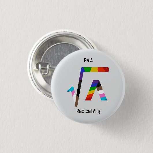 Radical Ally Ronde Button 3,2 Cm (Voorkant /achterkant)