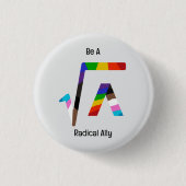 Radical Ally Ronde Button 3,2 Cm (Voorkant)