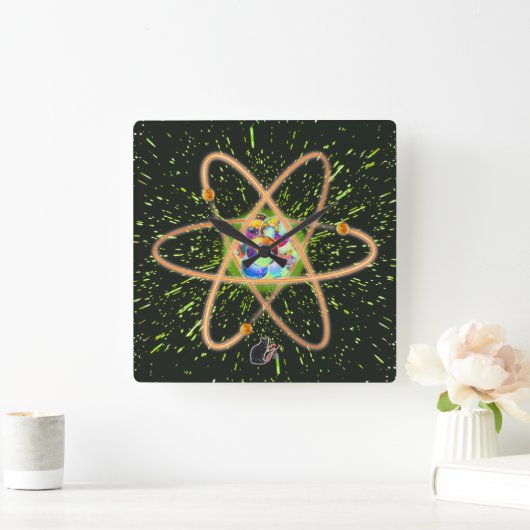 Radical Atomic Vierkante Klok (Huis)