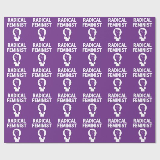 Radical Feminist Cadeaupapier (Vlak)