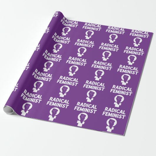 Radical Feminist Cadeaupapier (Uitgerold)