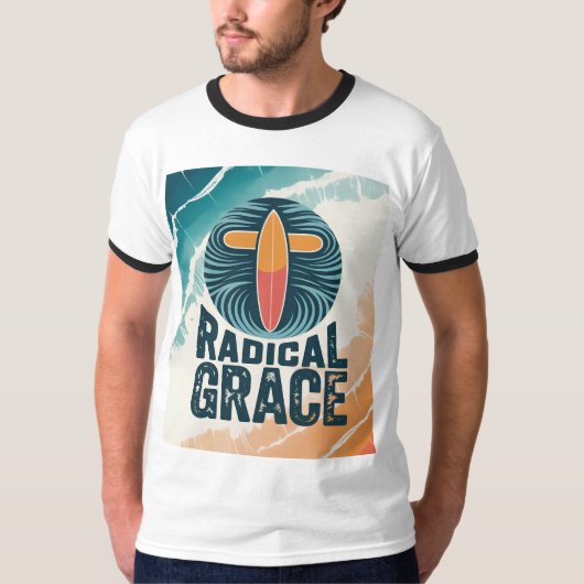 Radical Grace Surf Christelijk T-shirt (Voorkant)