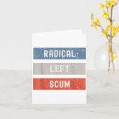 Radical Left S Funny Sarcastic Quote Kaart (Gele Bloem)