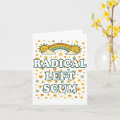 Radical Left S Funny Sarcastic Quote Kaart (Gele Bloem)