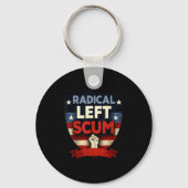 Radical Left S Funny Sarcastic Quote Sleutelhanger (Voorkant)