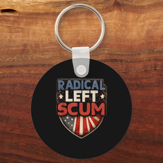 Radical Left S Funny Sarcastic Quote  Sleutelhanger (Voorkant)