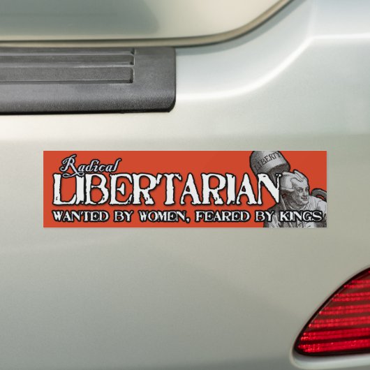 Radical Libertarian Bumpersticker (Op auto)