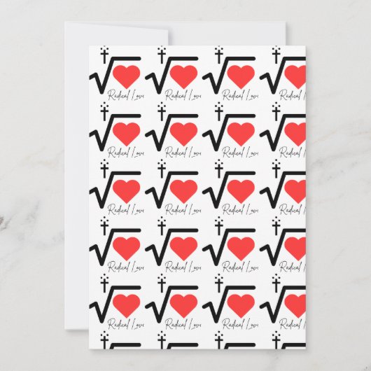 Radical Love print uitnodigingen en bedankkaarten (Voorkant)