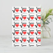Radical Love print uitnodigingen en bedankkaarten (Staand voorkant)