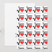 Radical Love print uitnodigingen en bedankkaarten (Voorkant / Achterkant)