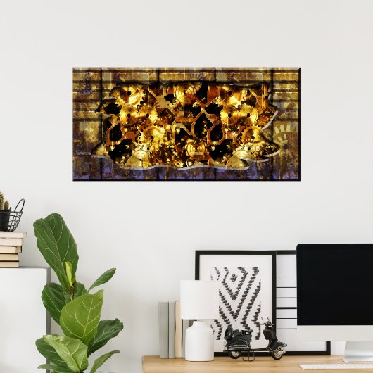 Radical Steampunk 4 Afdrukken Poster (Thuiskantoor)