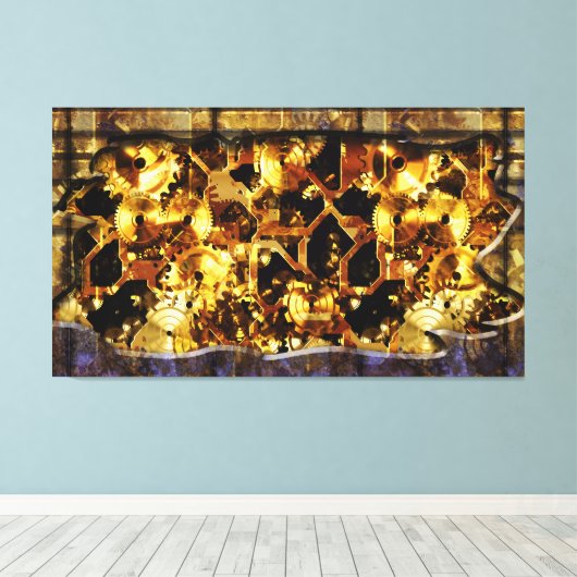 Radical Steampunk 4 Wrapped Canvas (Insitu (Houten vloer))