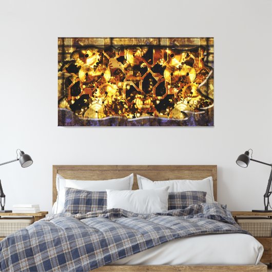 Radical Steampunk 4 Wrapped Canvas (Insitu (Slaapkamer))