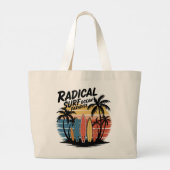 Radical Surf Ocean Paradise Grote Tote Bag (Achterkant)