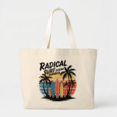 Radical Surf Ocean Paradise Grote Tote Bag (Voorkant)
