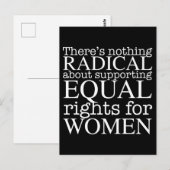 Radical Woman Quote on Women's Rights Feminist Briefkaart (Voorkant / Achterkant)