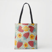 Radicale aardbeien tote bag (Voorkant)
