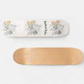 Radicale appelwijn, Abstracte bessen, minimalistis Persoonlijk Skateboard (Horizontaal)