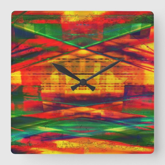 Radicale Art 27-wandklok Vierkante Klok (Voorkant)