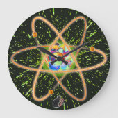 Radicale atoomstraling grote klok (Voorkant)