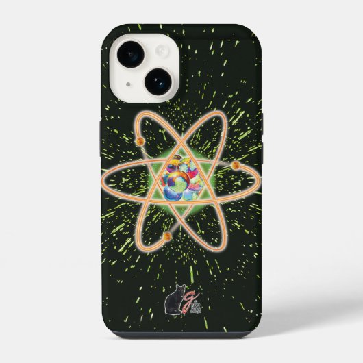 Radicale atoomstraling iPhone hoesje (Achterkant)