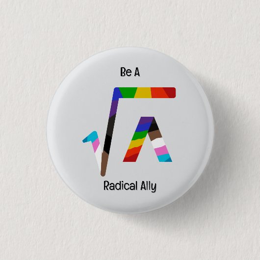 Radicale Bondgenoot Ronde Button 3,2 Cm (Voorkant)