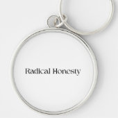Radicale Eerlijkheid Minimalistische Sleutelhanger (Voorkant)