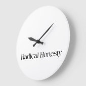 Radicale Eerlijkheid Minimalistische Wandklok (Hoek)