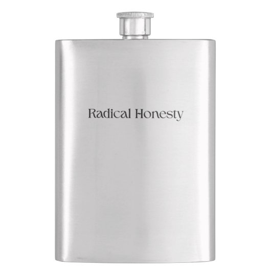 Radicale Eerlijkheid RVS Fles Flacon (Voorkant)