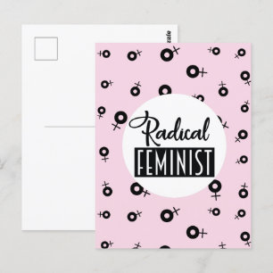 Radicale feministe briefkaart