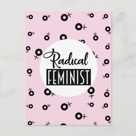 Radicale feministe briefkaart (Voorkant)