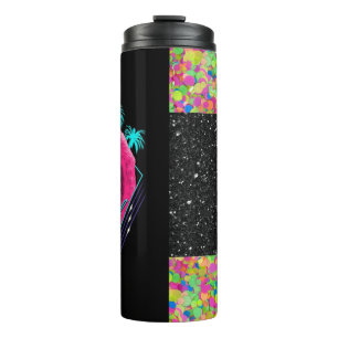 Radicale Flamingo   faux glitter Thermosbeker
