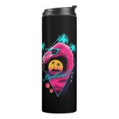 Radicale Flamingo | faux glitter Thermosbeker (Gedraaid links)