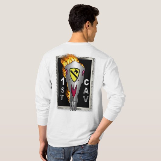 Radicale gevarieerpaarden Sull 1st Cavalry Divisio T-shirt (Achterkant volledig)