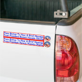 Radicale islamistische Obama-stickers voor handdro Bumpersticker (Op Truck)