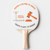 Radicale kaartenplicht om Ping Pong Paddle uit te  Tafeltennisbatje (Voorkant)