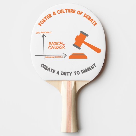 Radicale kaartenplicht om Ping Pong Paddle uit te  Tafeltennisbatje (Voorkant)